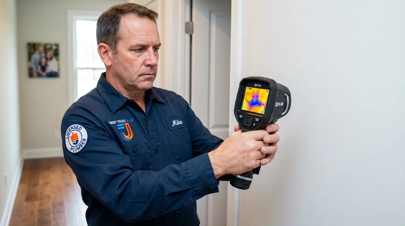 Thermal imaging leak detection by Johns Plumbing LLC in Luna Pier
